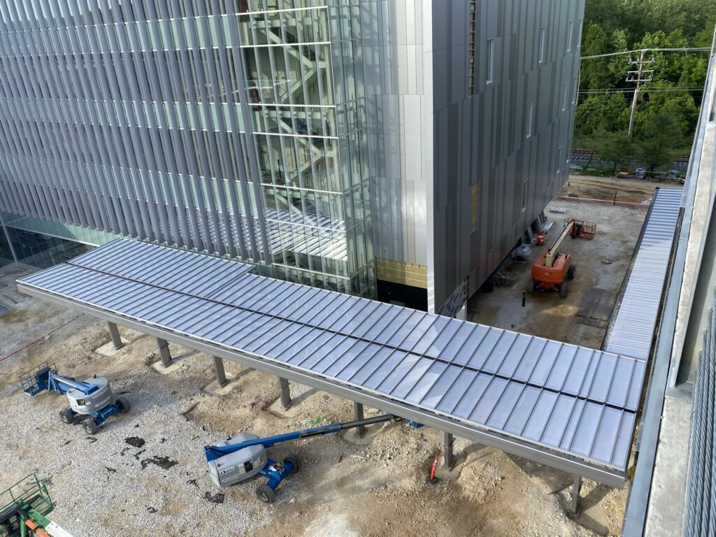 Ongoing Construction of a Canopy